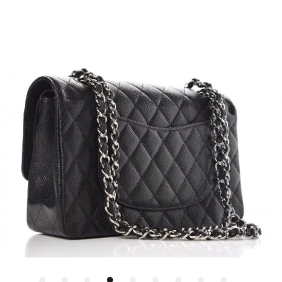Authentic CHANEL Caviar Medium Double Flap Bag - Picture 4 of 8